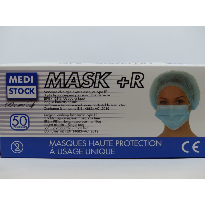 Masque de protection MNSP Masques chirurgicaux 3 plis non stériles sur