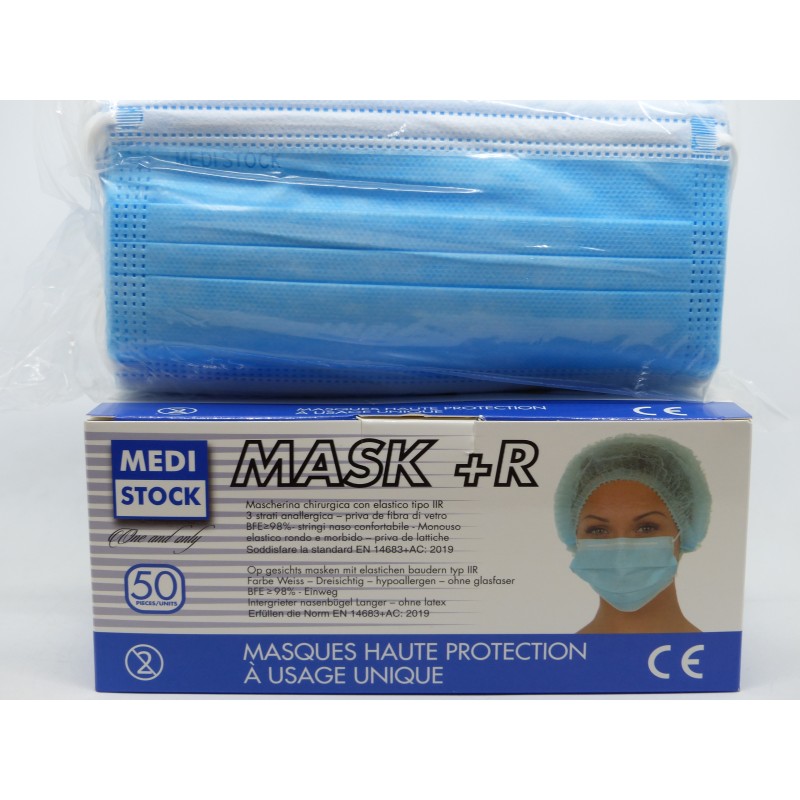 Masque medical Type II R , bleu antibactériens EFB 99% - Masques de  protection - Protections spécifiques - Gants & Protection médicale -  Consommables médicaux 