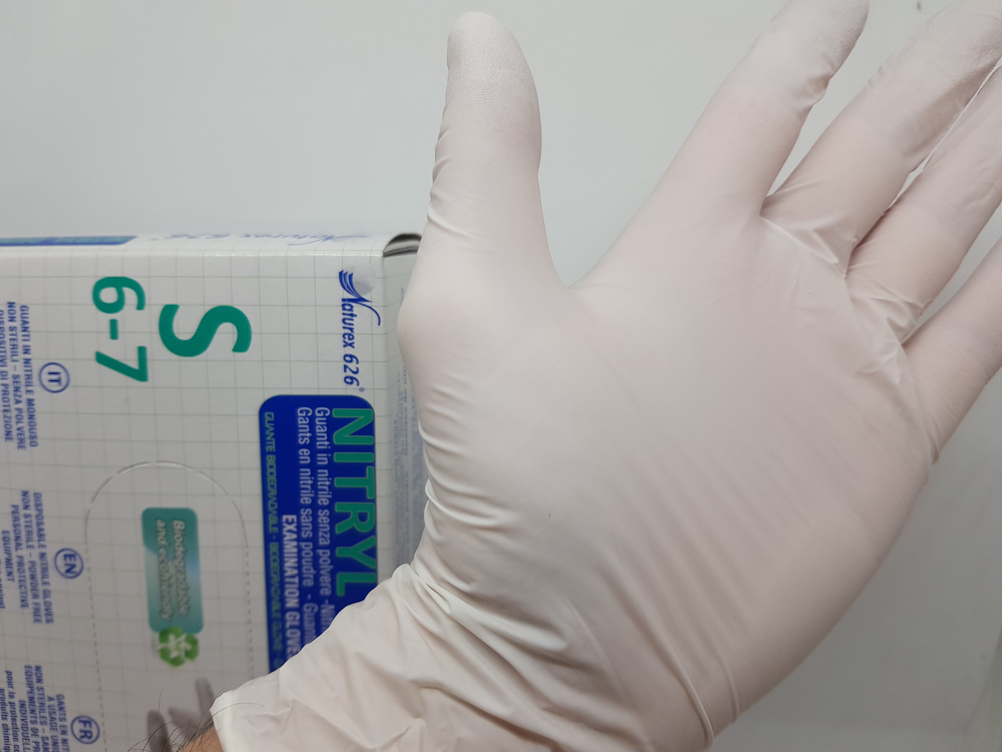 Gants Microfibre Beco Heli Blanc Taille L Présentation