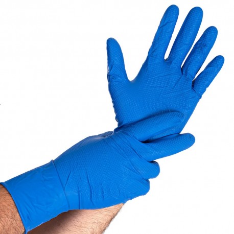 Gants Nitrile Bleu Reflexx N80 – Taille M, Non Poudrés, Sans Latex, Lot à Partir De 100