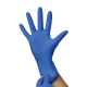 Gants nitrile bleu non poudrés sensiskin euromedis