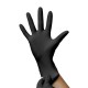Gants nitrile noir non poudrés sensiskin euromedis