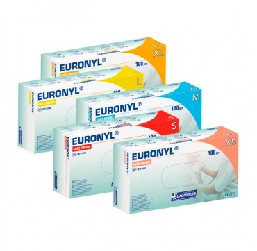 Gants vinyle non poudrés euronyl