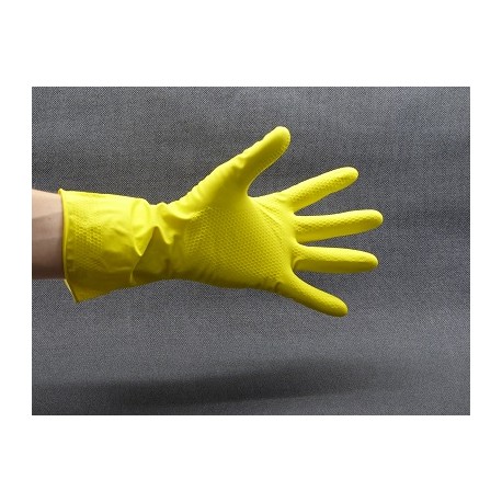 2 x paires de skytec jaune fluo porter des gants de travail Nitrile enduits Palm et knuckles