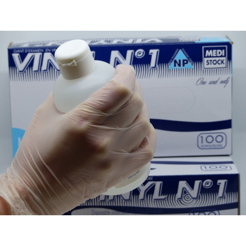 Gants Vinyle Non Poudr&eacute;s Medistock