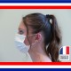 Masque chirurgical 3 plis par 50 sans latex made in france
