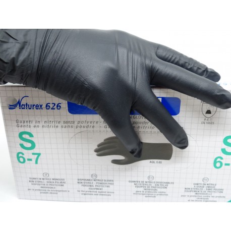 hypoallergéniques certifiés CE conforme à la norme EN455 sans latex Lot de 100 gants jetables en nitrile M sans poudre 