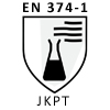 Gants normés EN 374-1:2016 Type B - JKPT : Gants résistants à la Pénétration durant plus de 30 minutes pour au moins 3 Substances chimiques