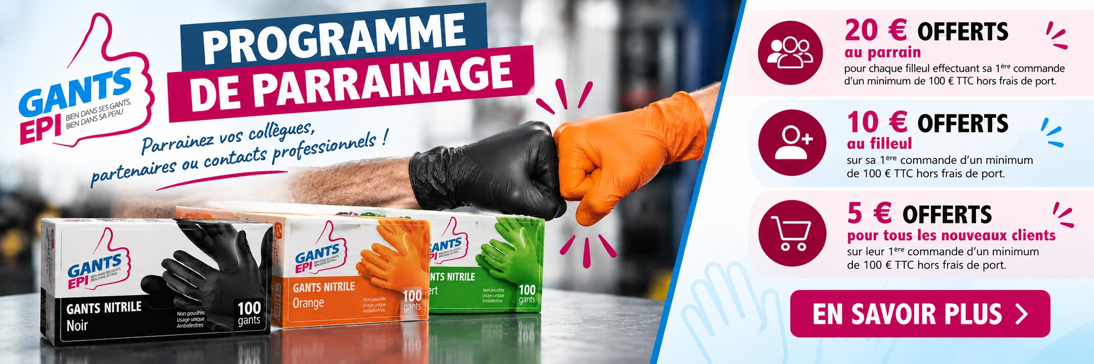 Partagez votre exp&eacute;rience client avec vos proches et Recevez 20 &euro; de R&eacute;duction &agrave; chaque Parrainage !